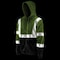 Lift Safety Hi-Vis Hoodie, 100% Polyester Fleece, Class 2 Type R, Yellow/Black, L AVH-17HVKL - alternate 3